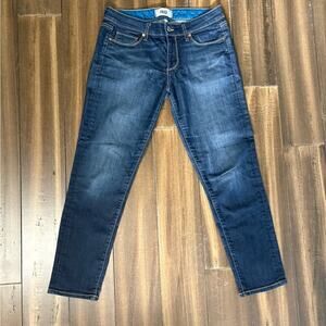 PAIGE Kylie Crop Skinny Crop Jeans size 28 Medium Dark Wash, Medium/Low Rise